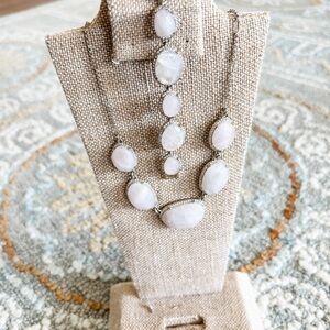 Chloe and Isabel Petalette statement collar necklace and bracelet- display